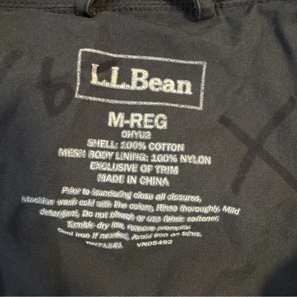 L.L. Bean Jacket Mens Green Field Coat Military Style Tactical Utility Medium - Picture 3 of 6